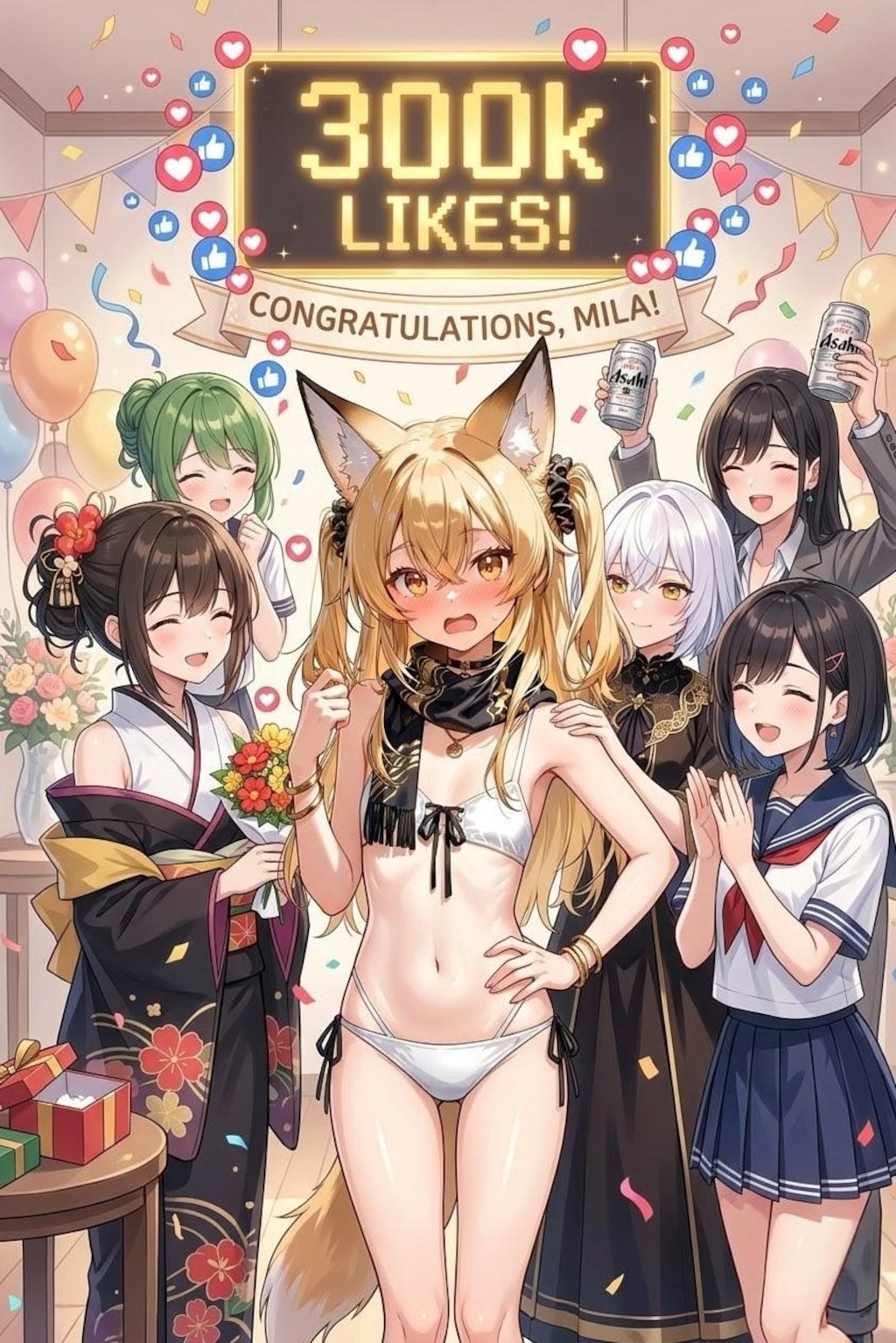 ミラさんの30万いいねを皆さんでミラもる(見守る)