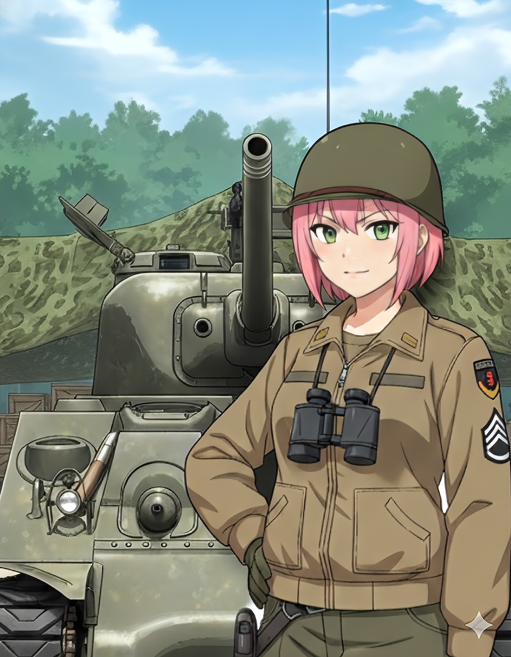 ピンボブ姉やんとシャーマン戦車