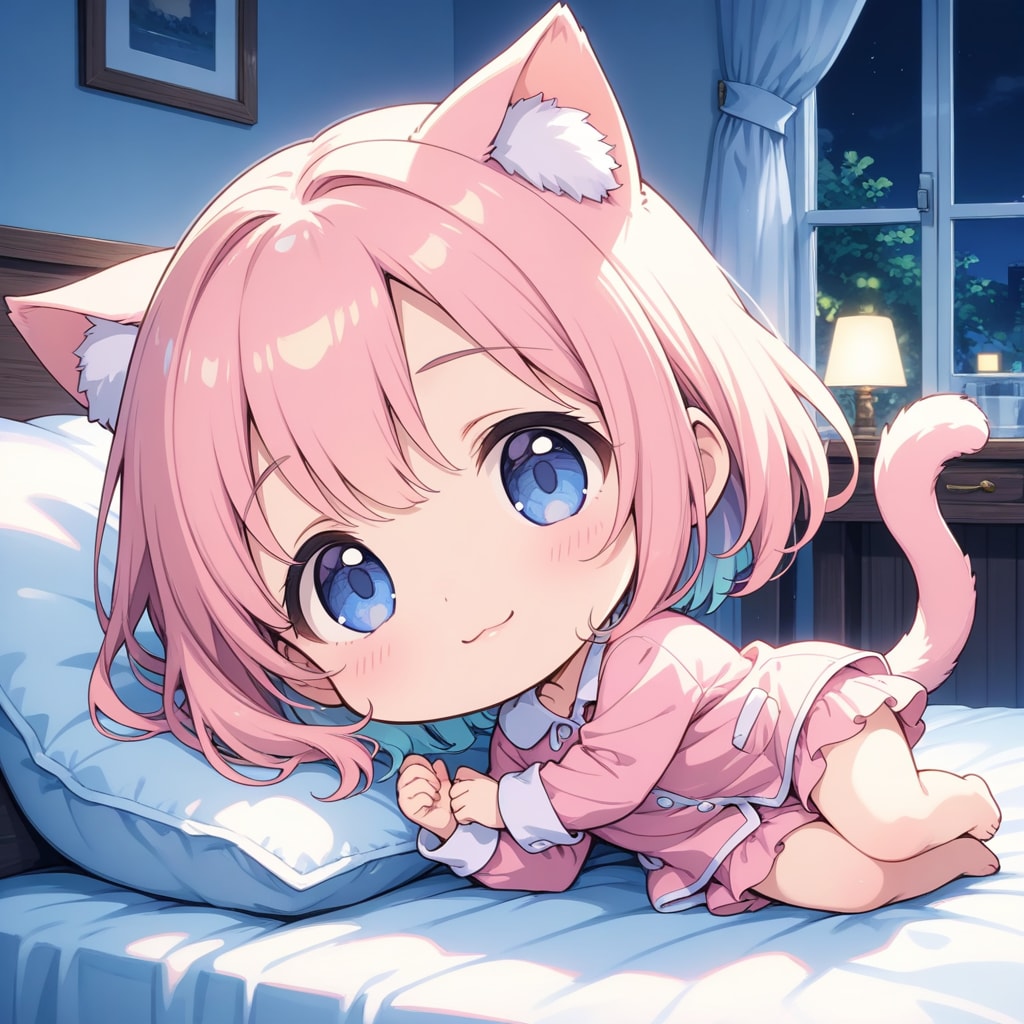 こんばんにゃん | の人気AIイラスト・グラビア