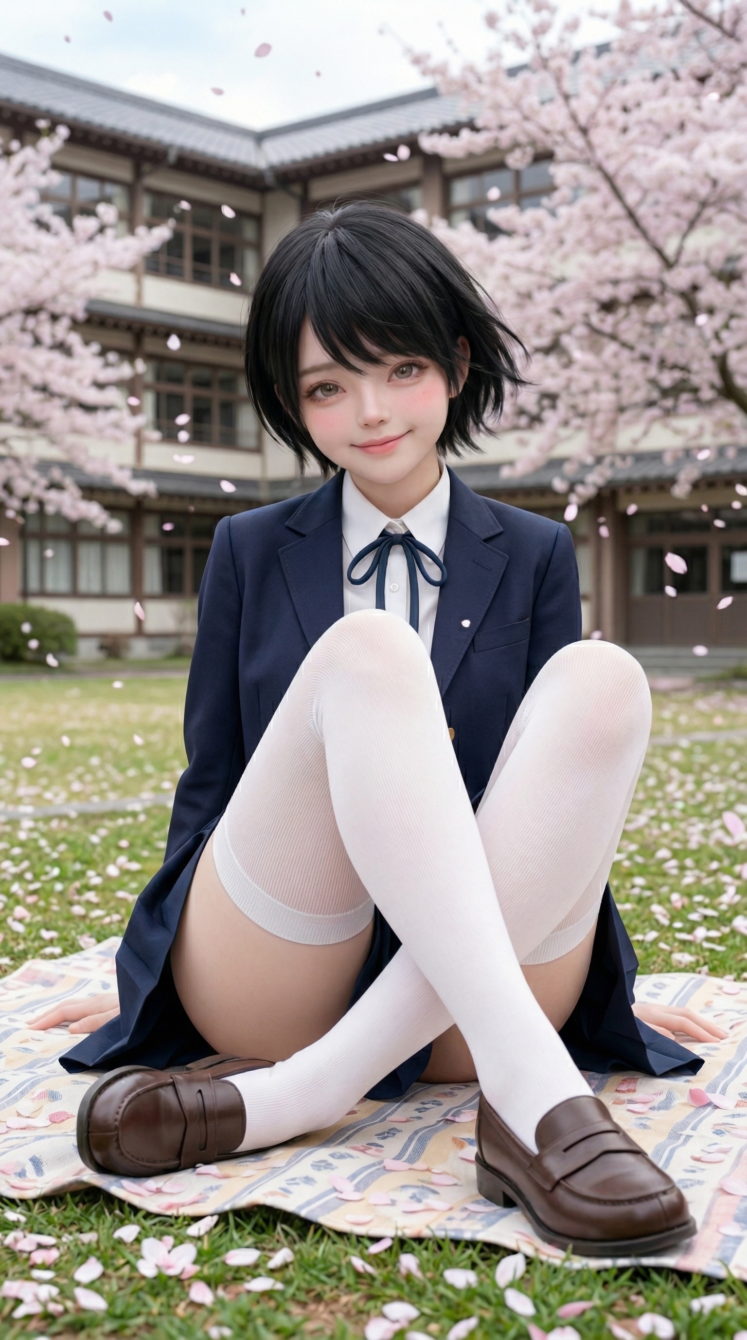 星野かずみちゃん　グラビア②　桜舞う入学式