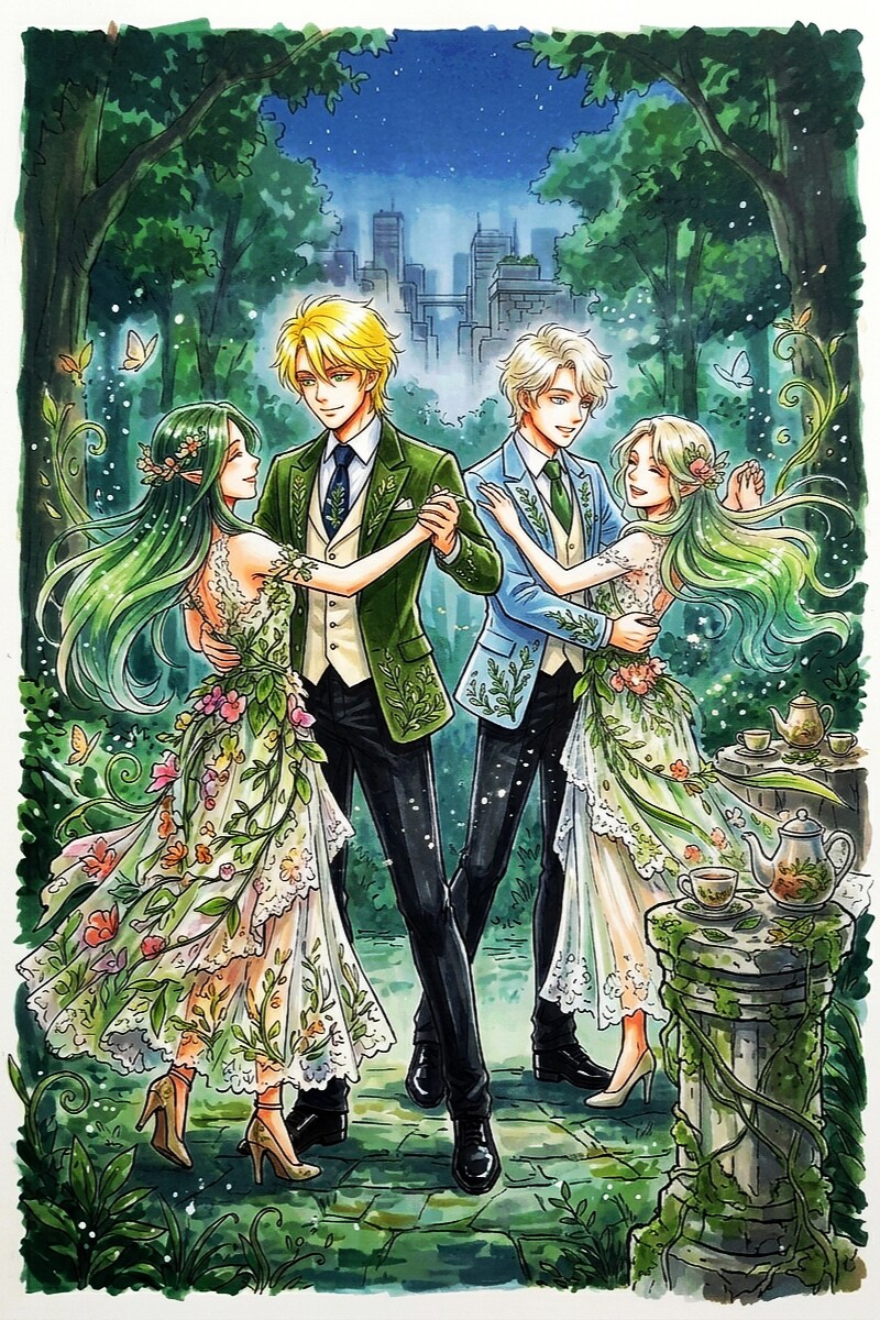 Midnight Verdant Waltz | の人気AIイラスト・グラビア