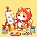 🐱絵を描く猫 6枚目