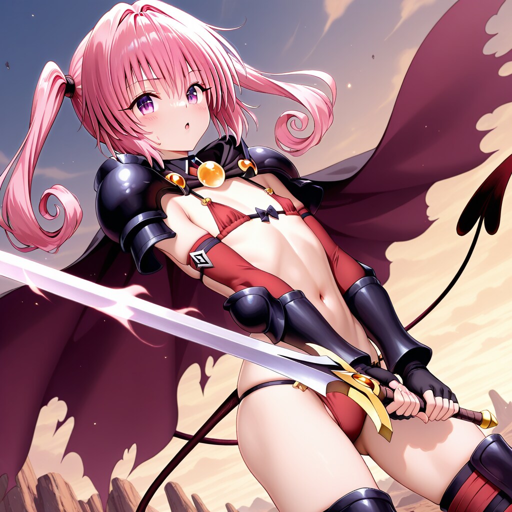 剣に魔力を纏わせるナナ・アスタ・デビルーク