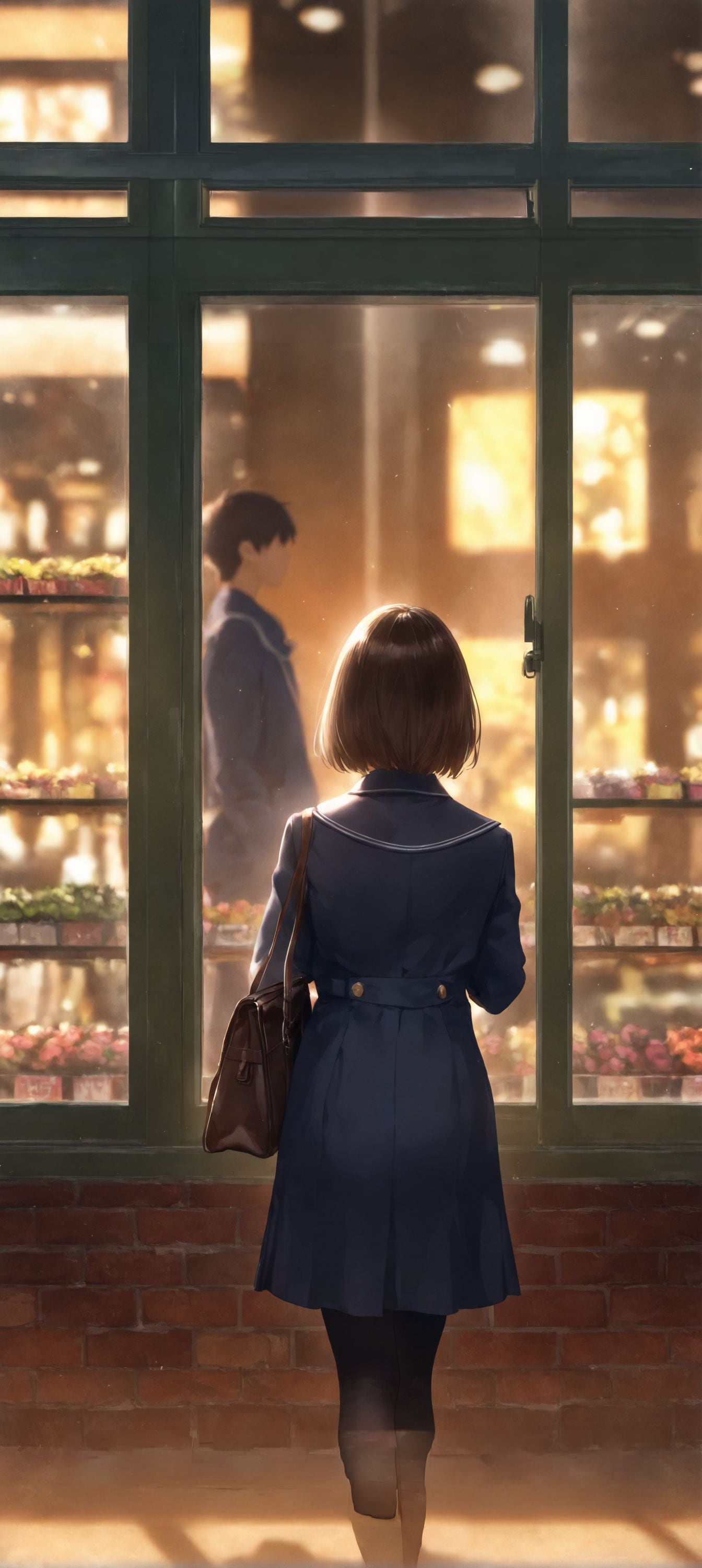 硝子越しの視線 | の人気AIイラスト・グラビア