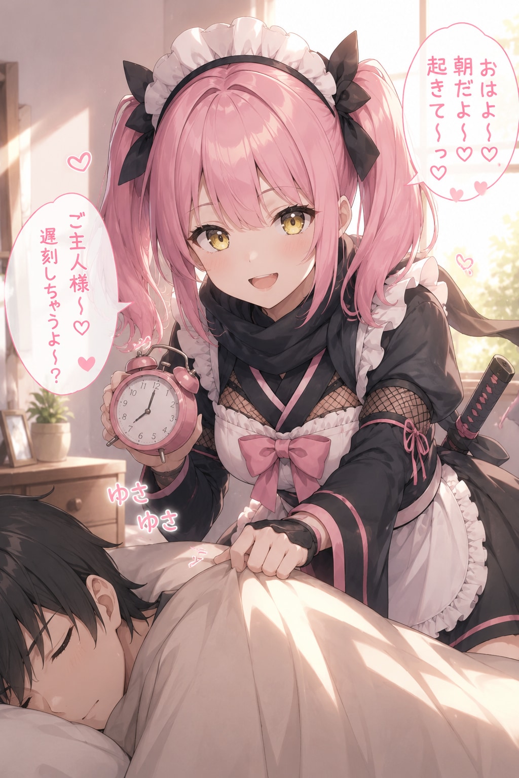 デレデレメイド忍者のモーニングコール？