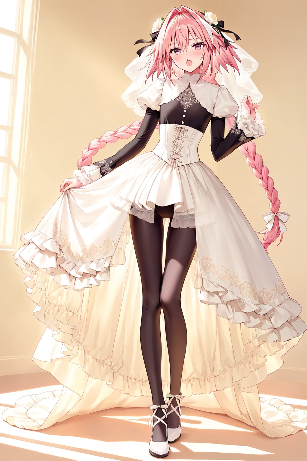 So I tried to give Astolfo a dress