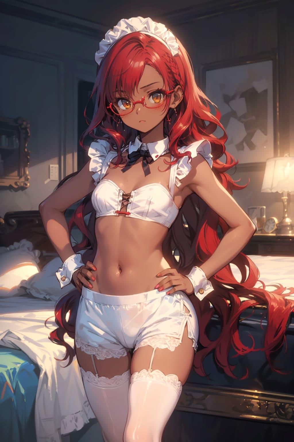 メイドの眼鏡っ娘
