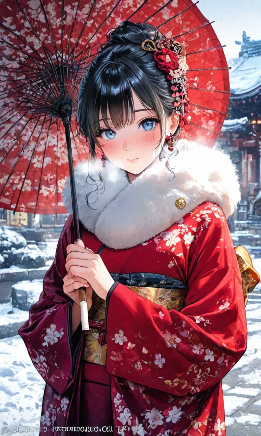 雪降る日（月子:62）