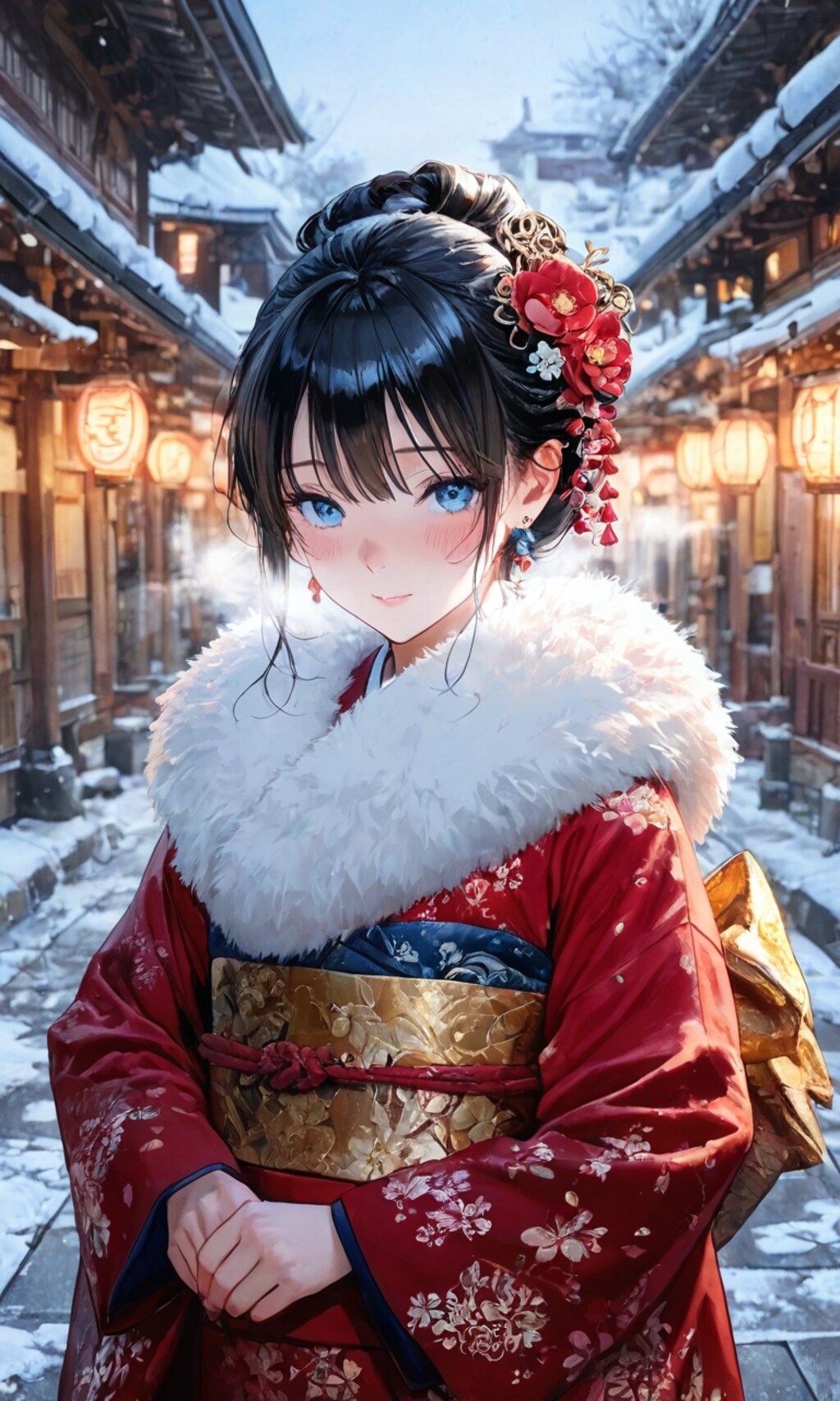 雪降る日（月子:62）