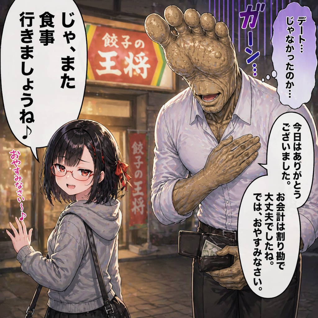 黒瀬さやかさんと足の裏怪人