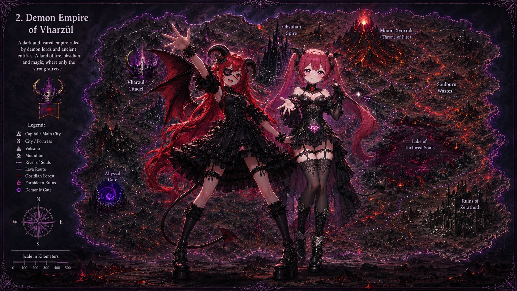 World Asterra, Demon Empire of Vharzul | の人気AIイラスト・グラビア