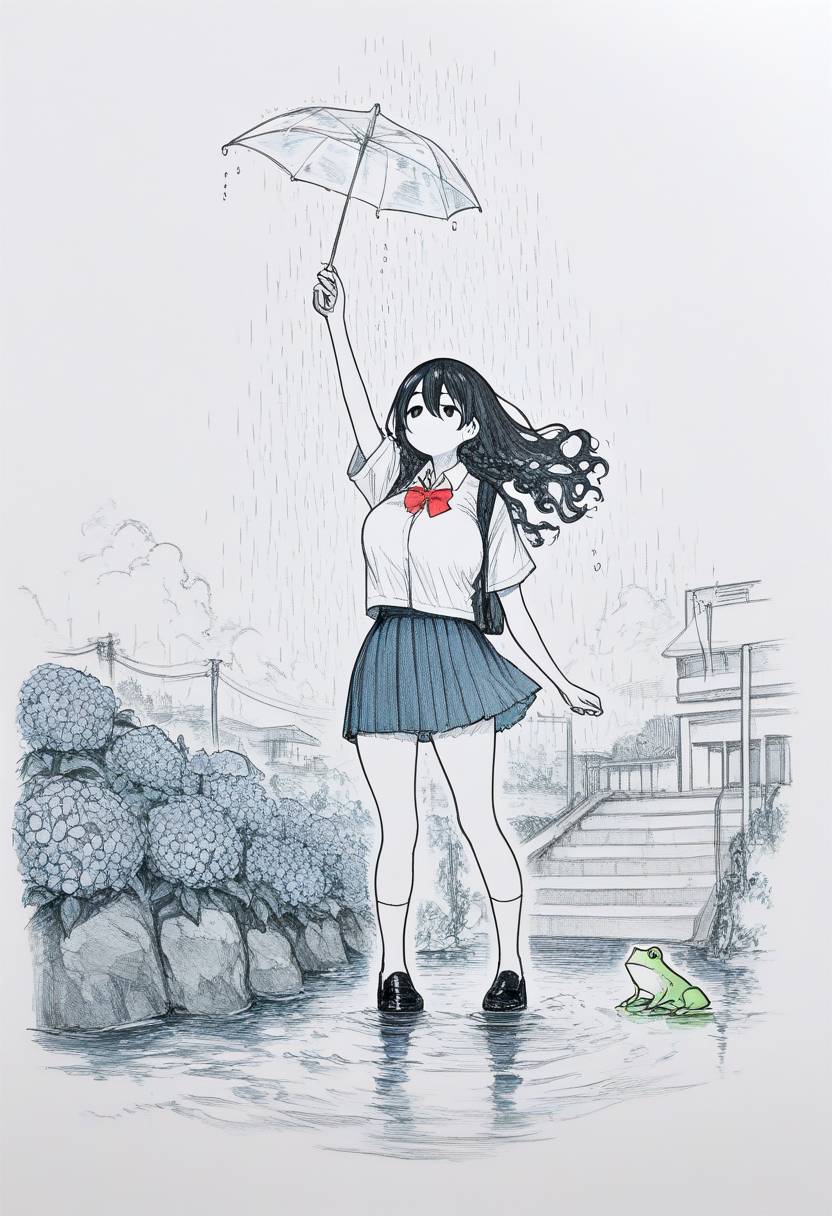 雨にうたれて | の人気AIイラスト・グラビア