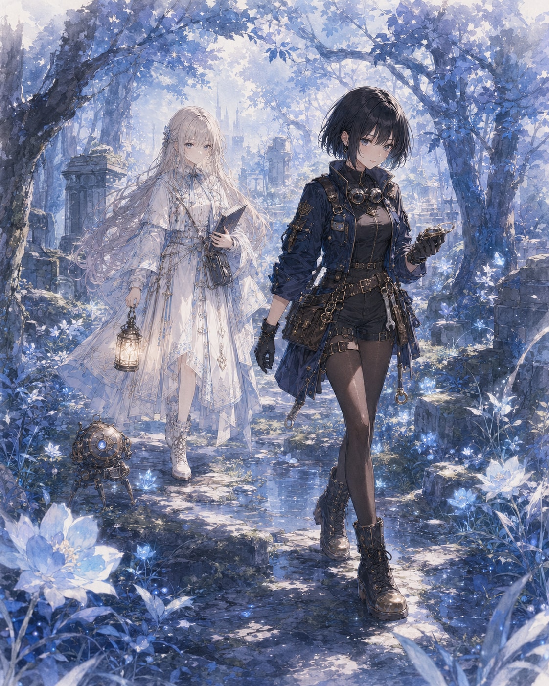 第四灯　青い森 | の人気AIイラスト・グラビア