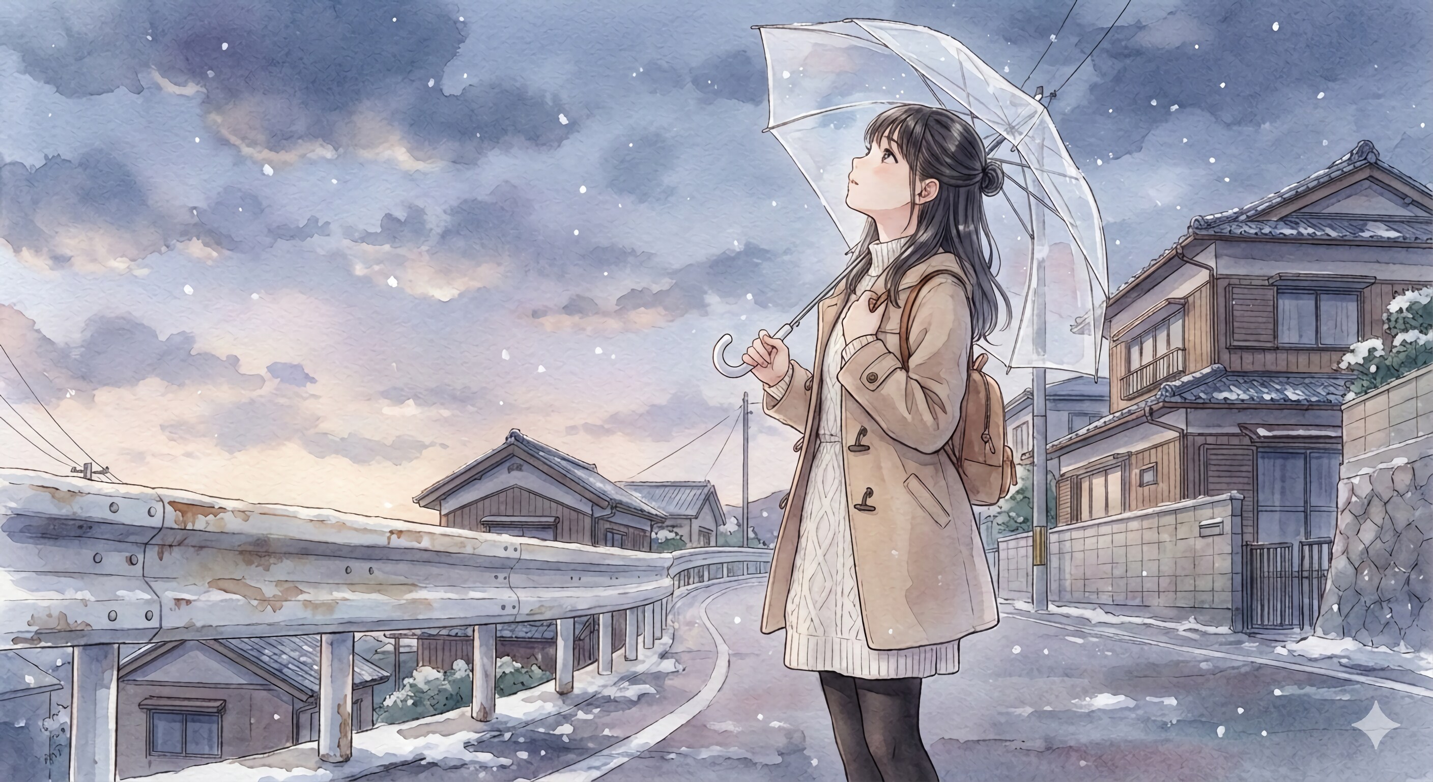 お散歩〜雪