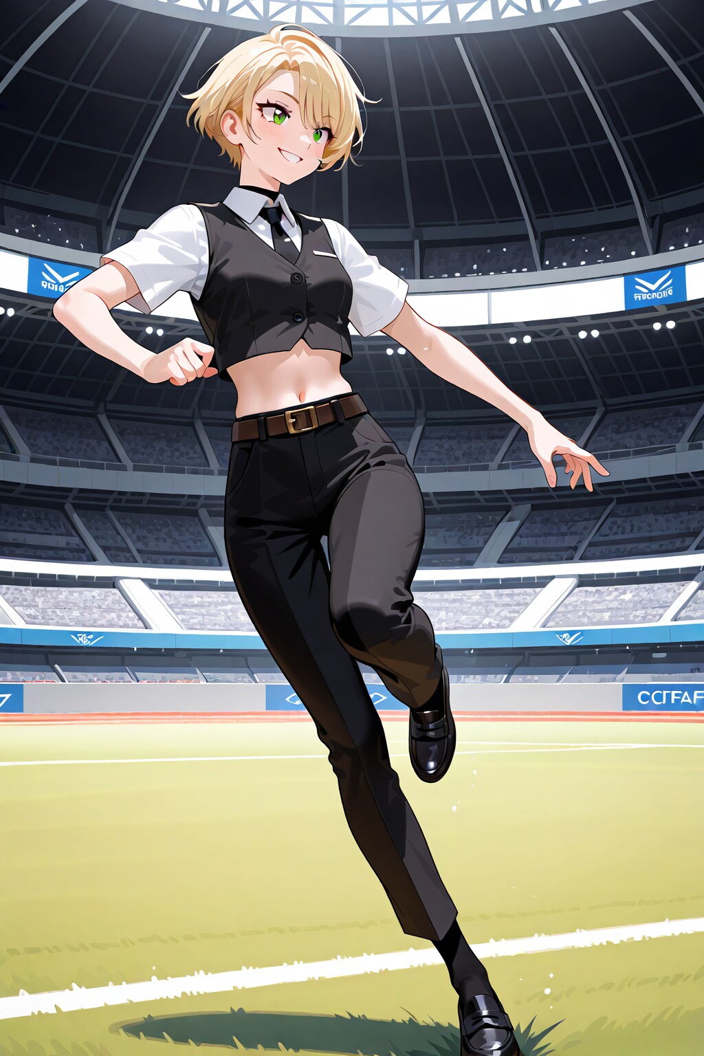 かっこかわいいカフェバーオーナーロビサ・クリューガーのサッカー