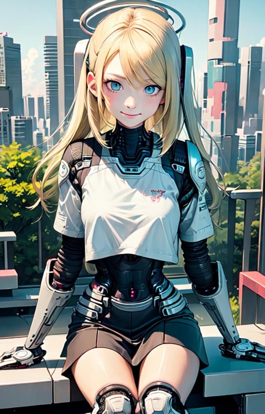 金髪少女との公園デート