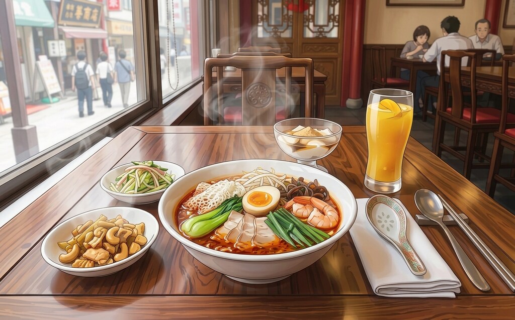 麻辣湯麺ランチ
