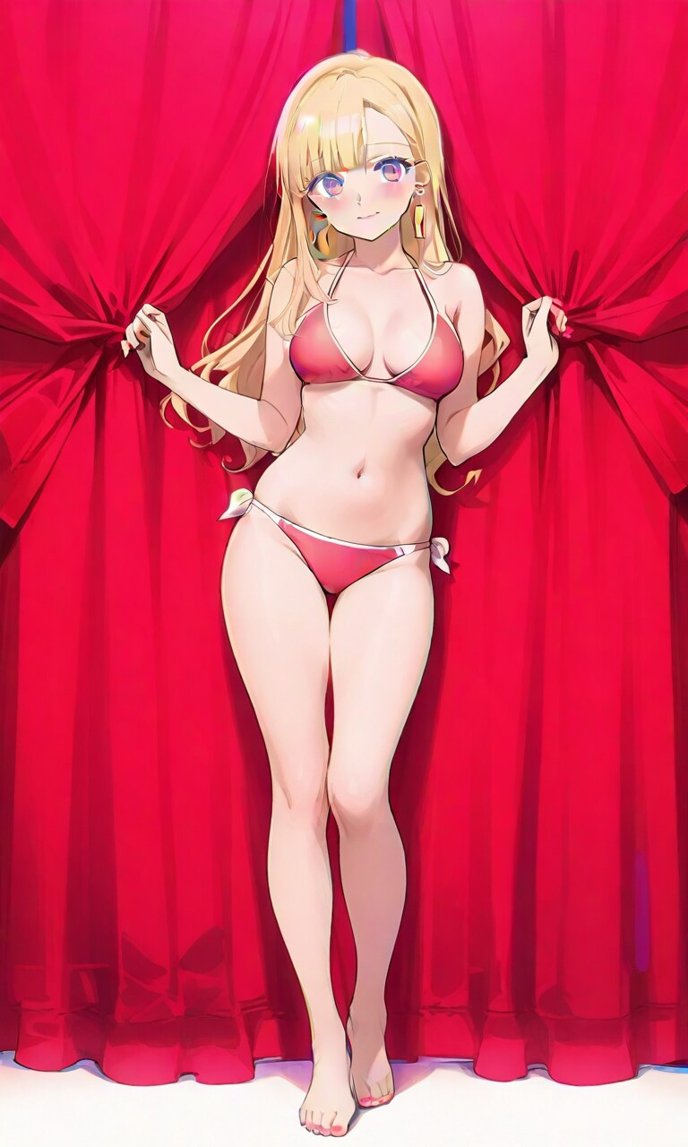 ピンクのビキニのユウグレさん