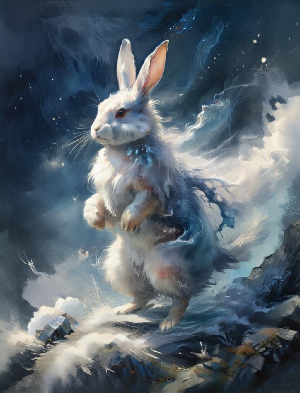 カチカチ山のうさぎさん。