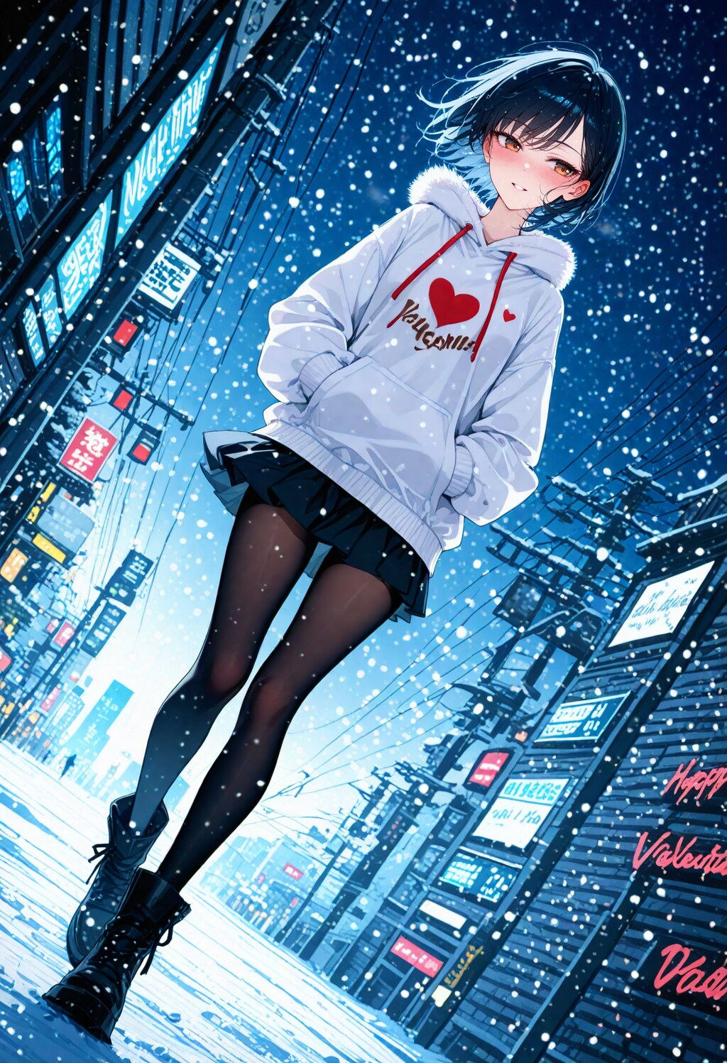 パーカーのポケットに忍ばせて