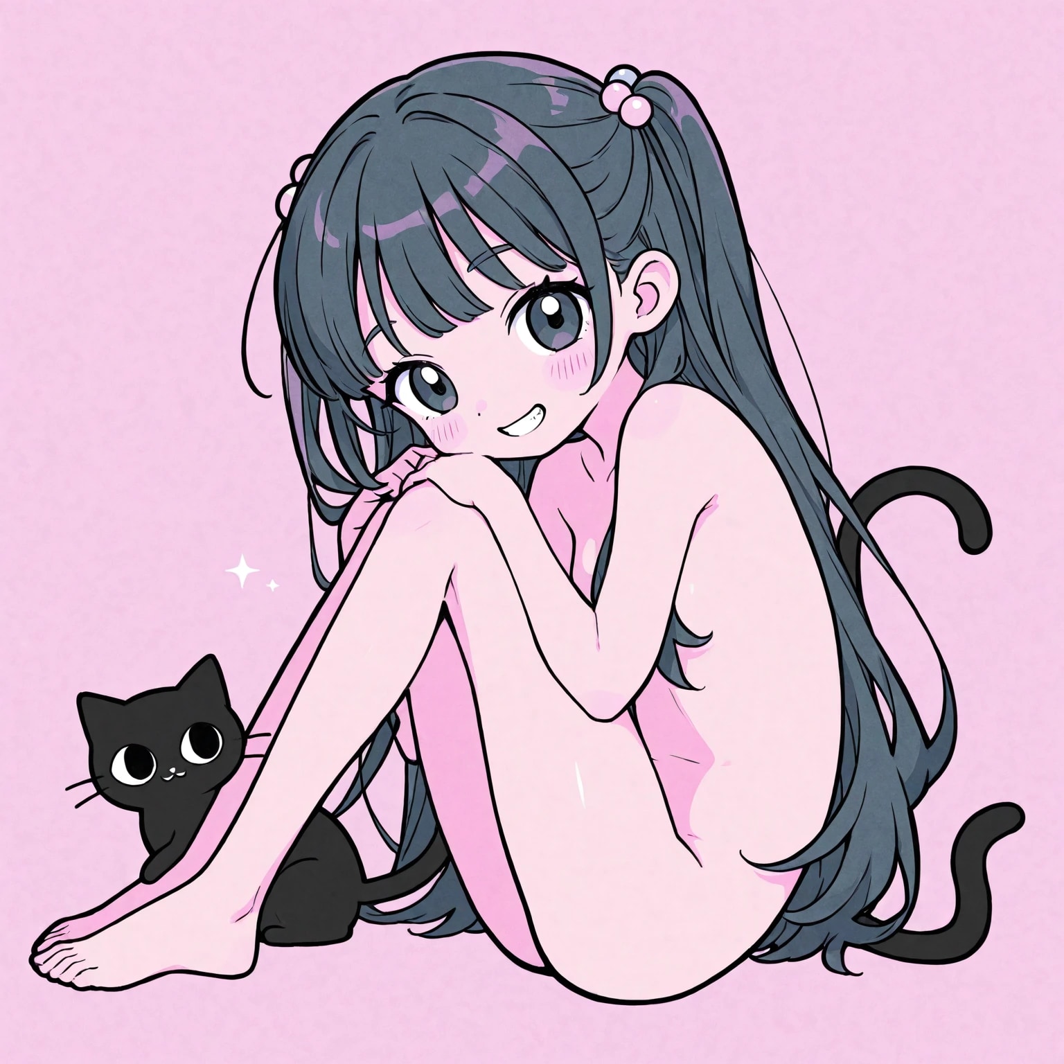 ねことすわる