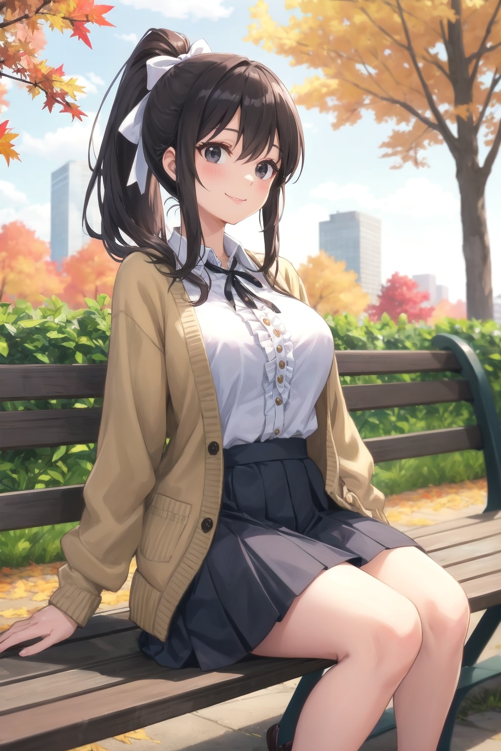 あなたもここに座って♪ | の人気AIイラスト・グラビア