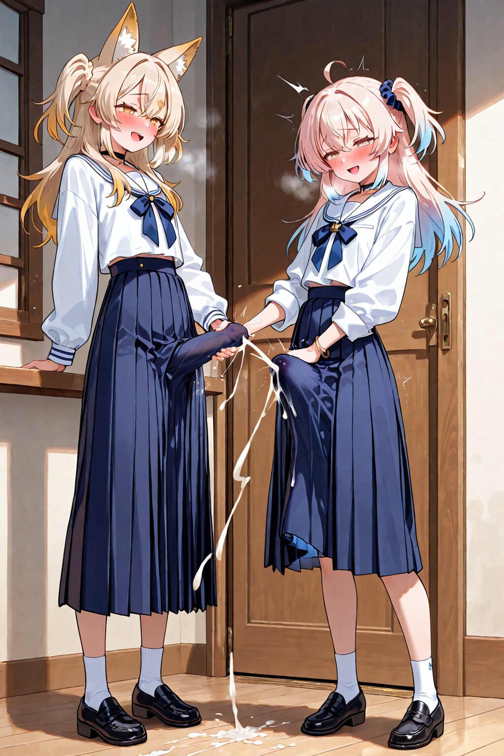 Me and Mira getting hard