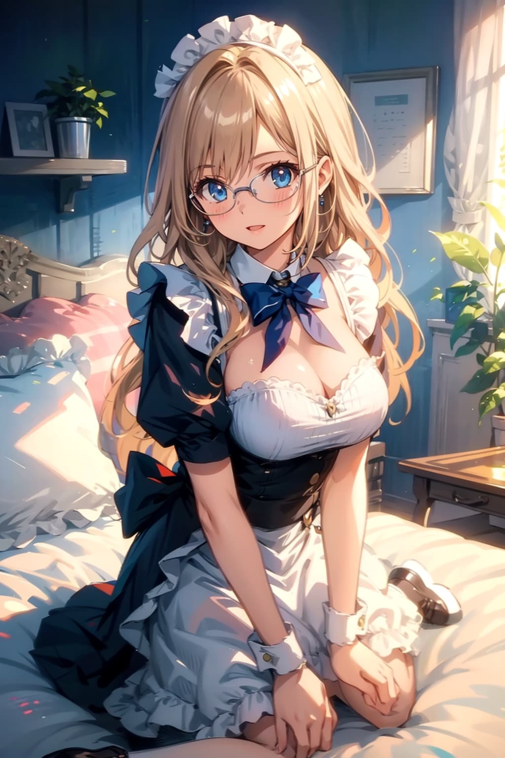 メガネ美少女メイド | の人気AIイラスト・グラビア