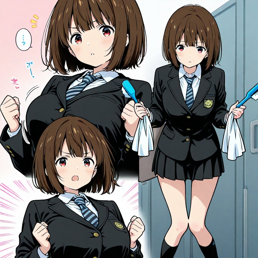 制服姿の女の子