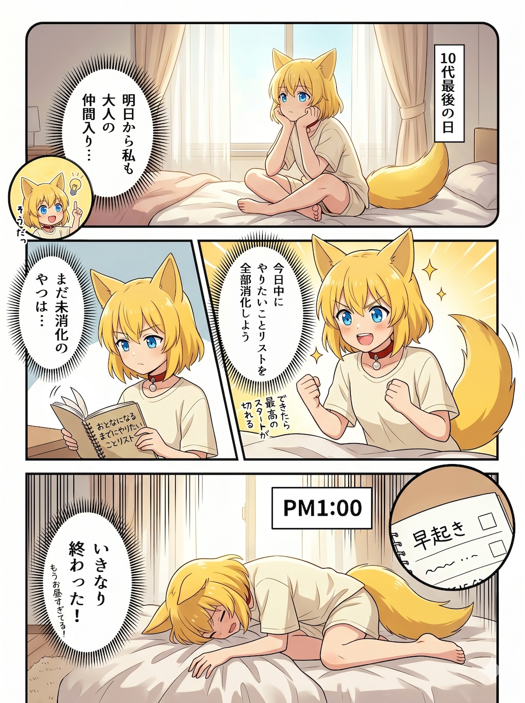 大人の階段を一気に駆け上がろうとしたら1段目に油がぶちまけられていて足を取られるキツネ