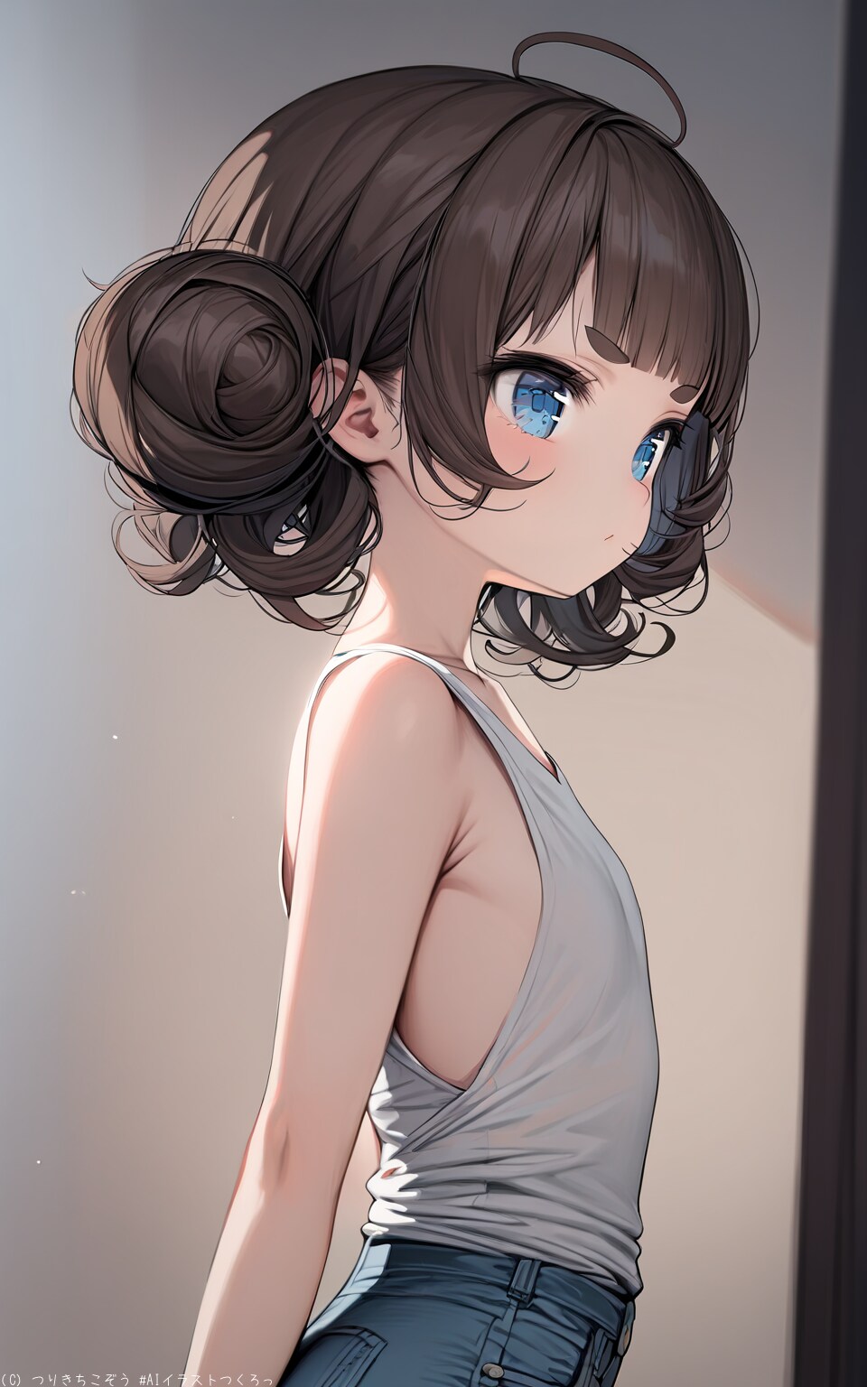髪型作りで作った画像です