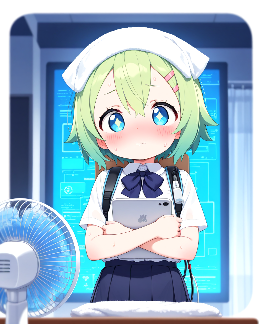 GPU学園内でダントツに発熱しやすい緑髪の5090ちゃん。