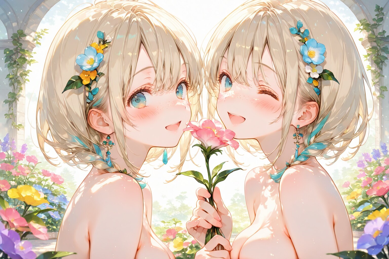 お花あげる！