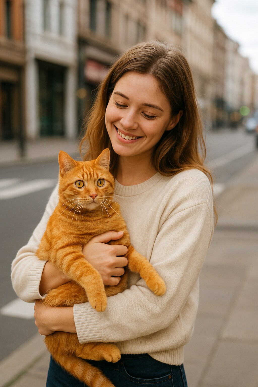 ネコ好きなお姉さん