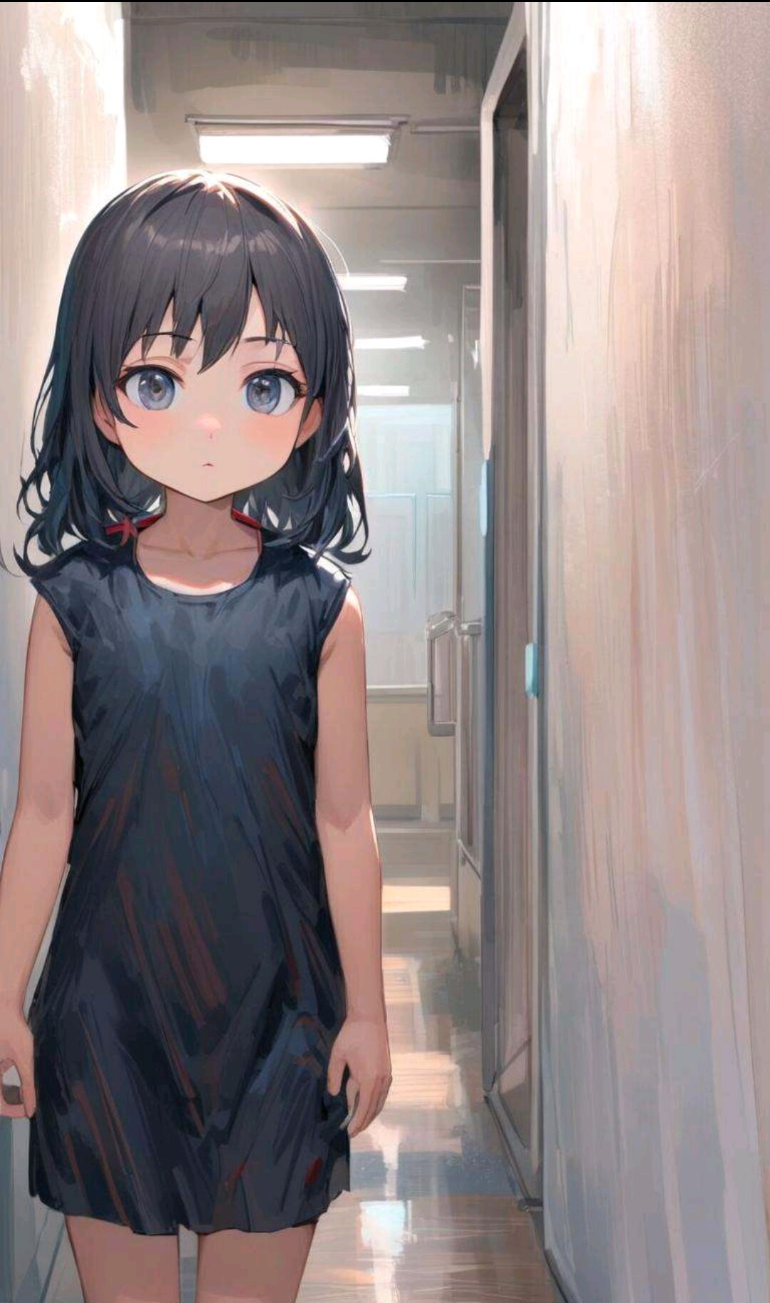 黒い服の小さな女の子