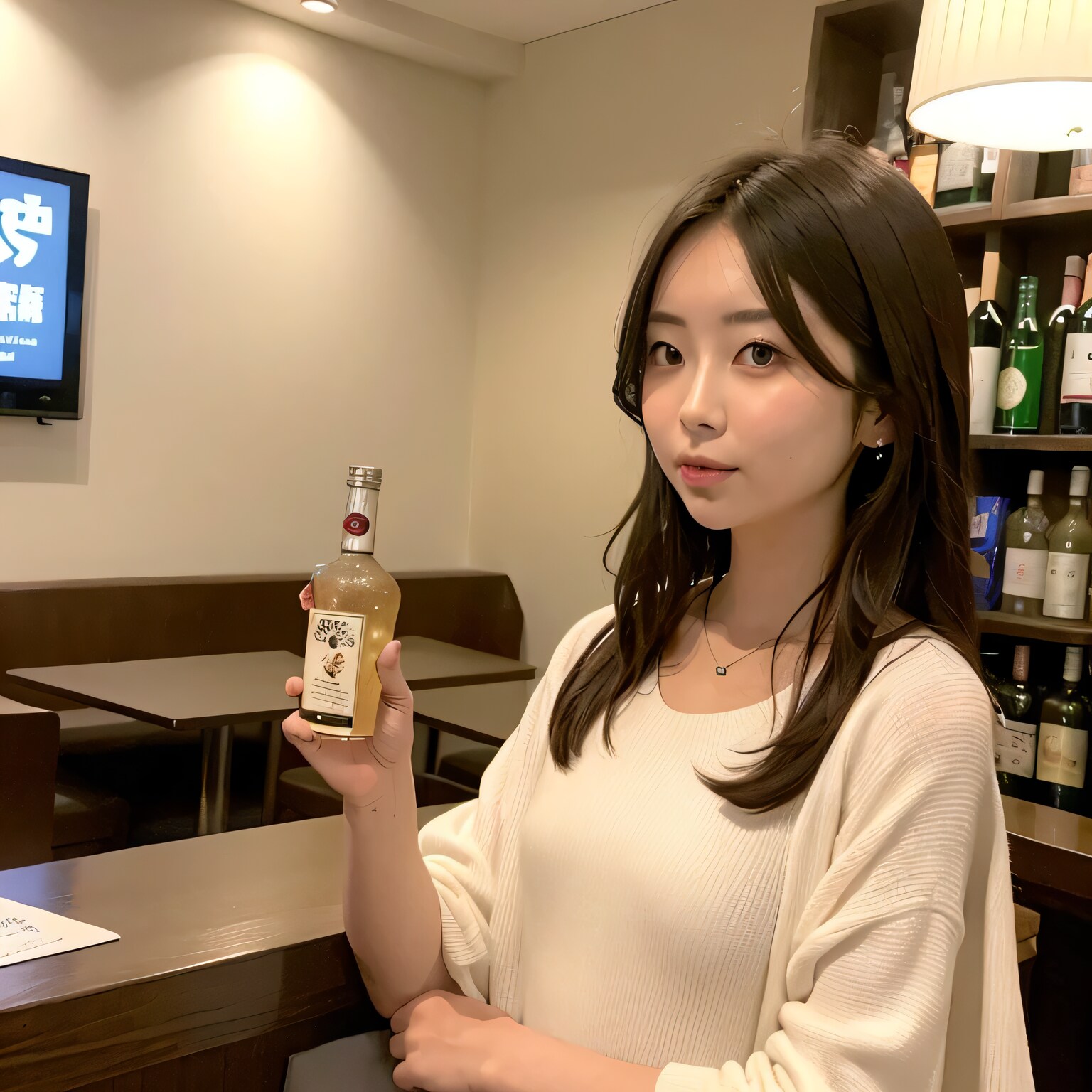 黒髪ロングで酒場の美女４７ | の人気AIイラスト・グラビア