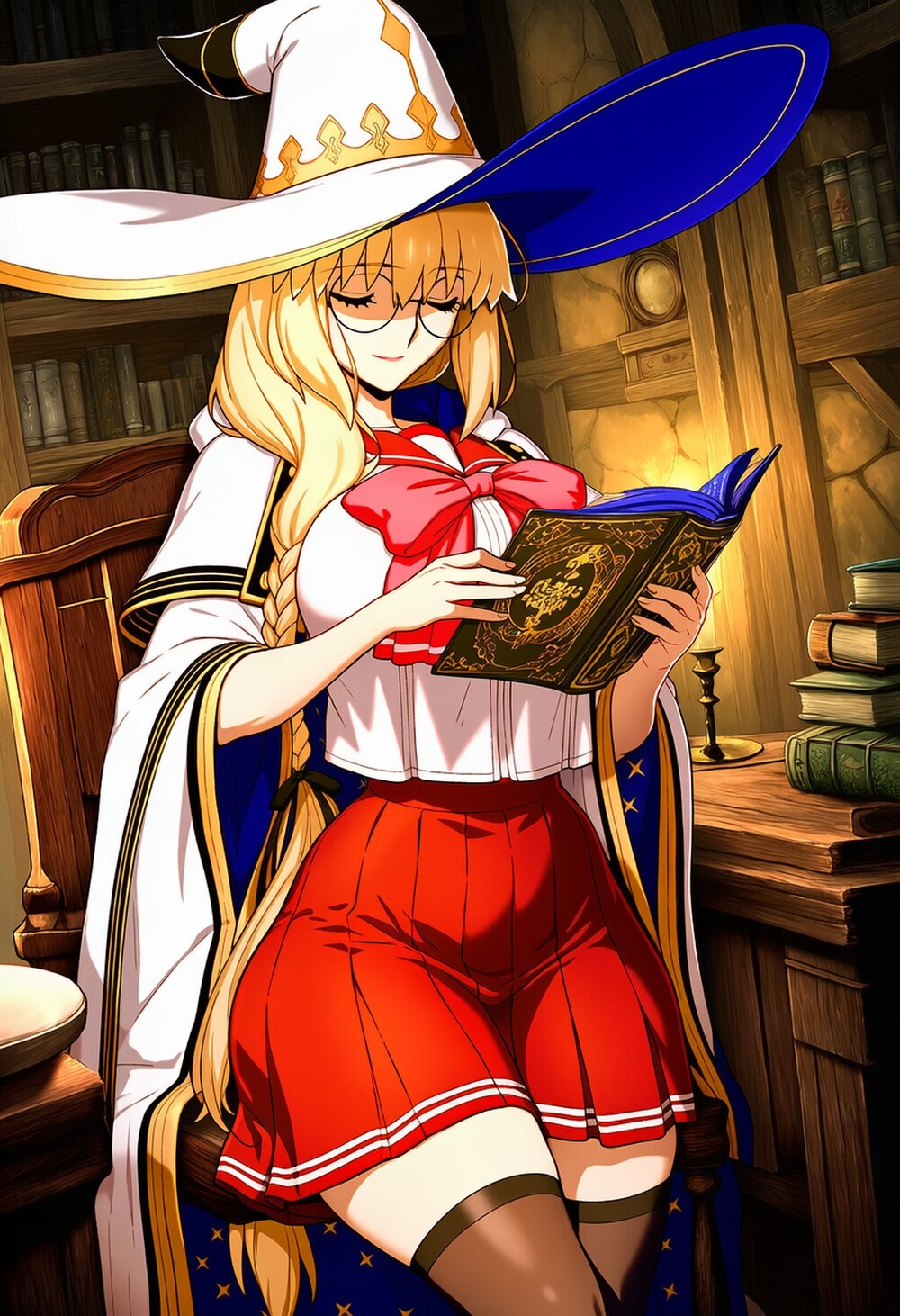 本を読む制服各種コスプレ魔女人妻