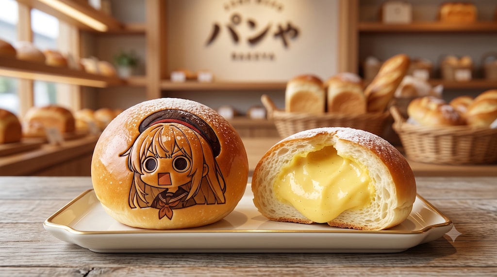 えらいこっちゃ嬢印のカスタードクリーム増量クリームパン