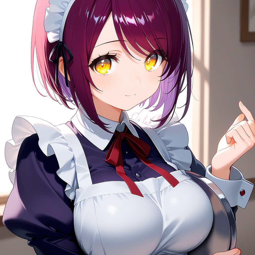 おはようございます（挨拶メイドの芽衣ちゃん）