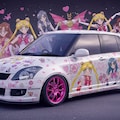 セーラームーン痛車スイフトスポーツ 3枚目