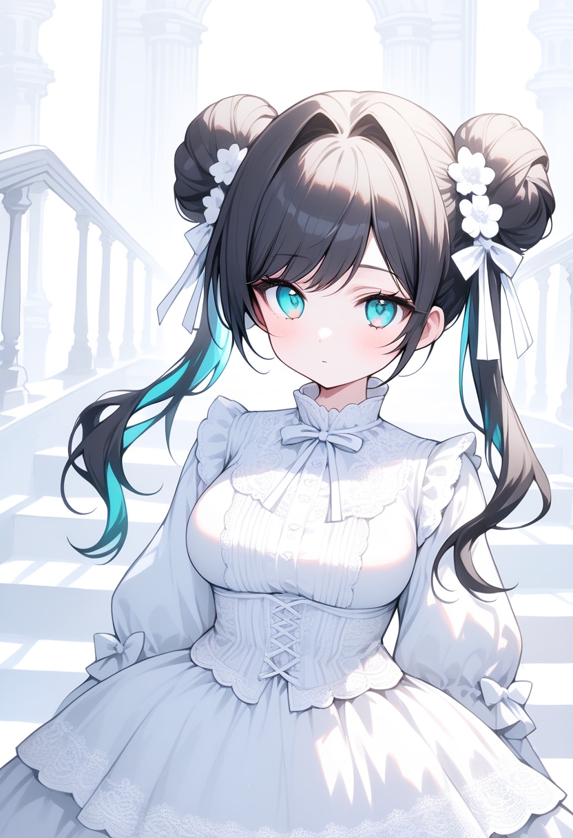 白ロリータなうちの子たち | の人気AIイラスト・グラビア