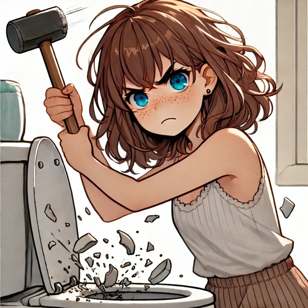 トイレを壊す