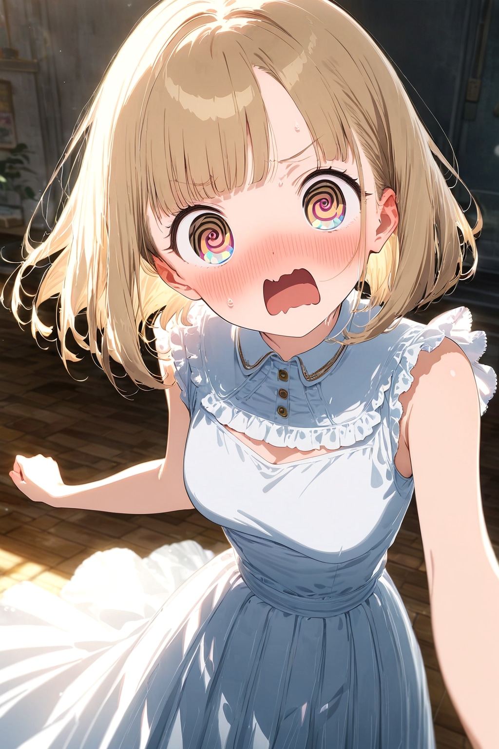 何らかの形で恥ずかしい目にあって激烈テンパってる彼女 | の人気AIイラスト・グラビア