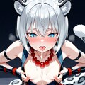 「ふふっ…おっぱいに挟まれて…気持ちいい？」 3枚目