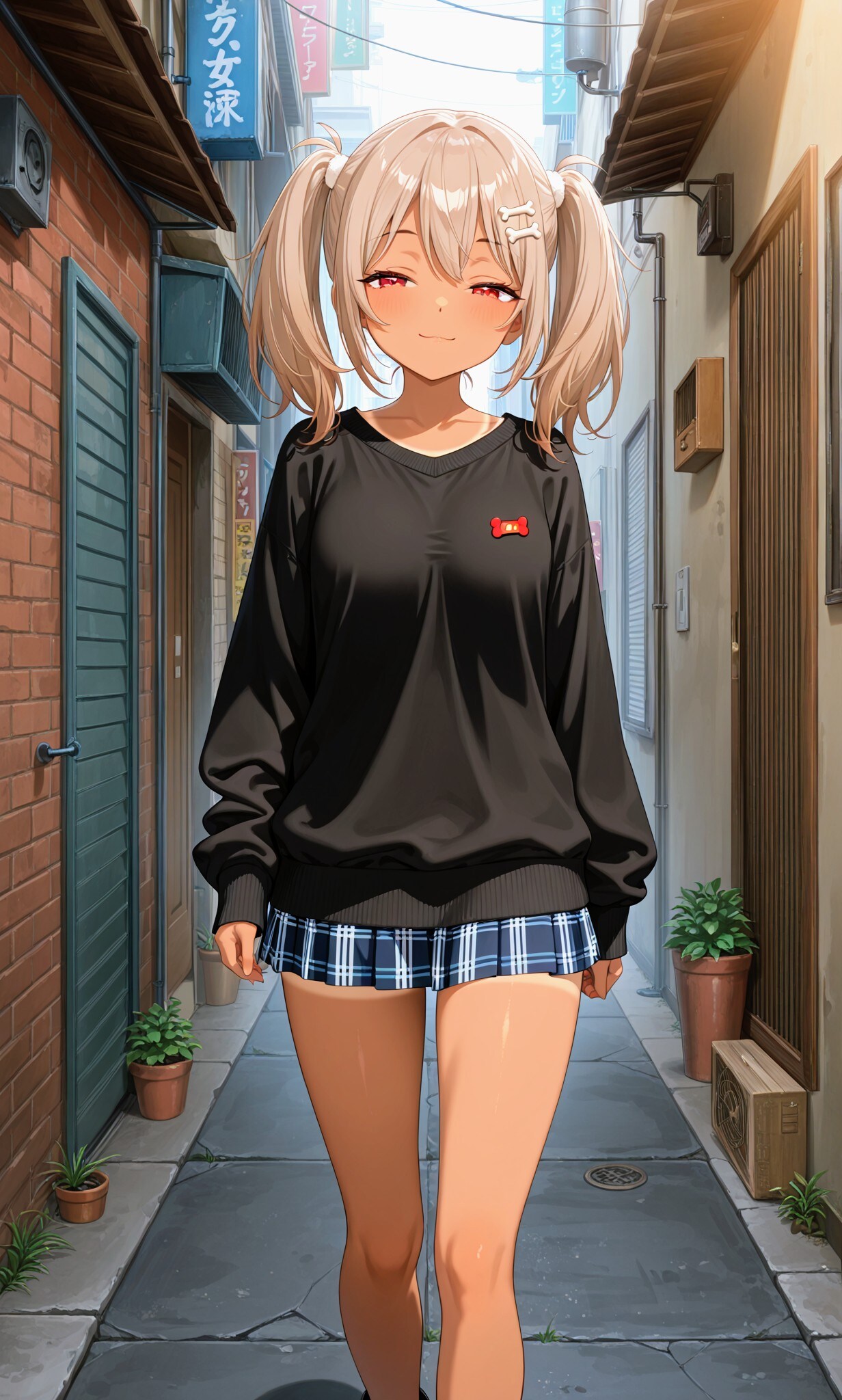路地裏ツインテおにくちゃん🍖
