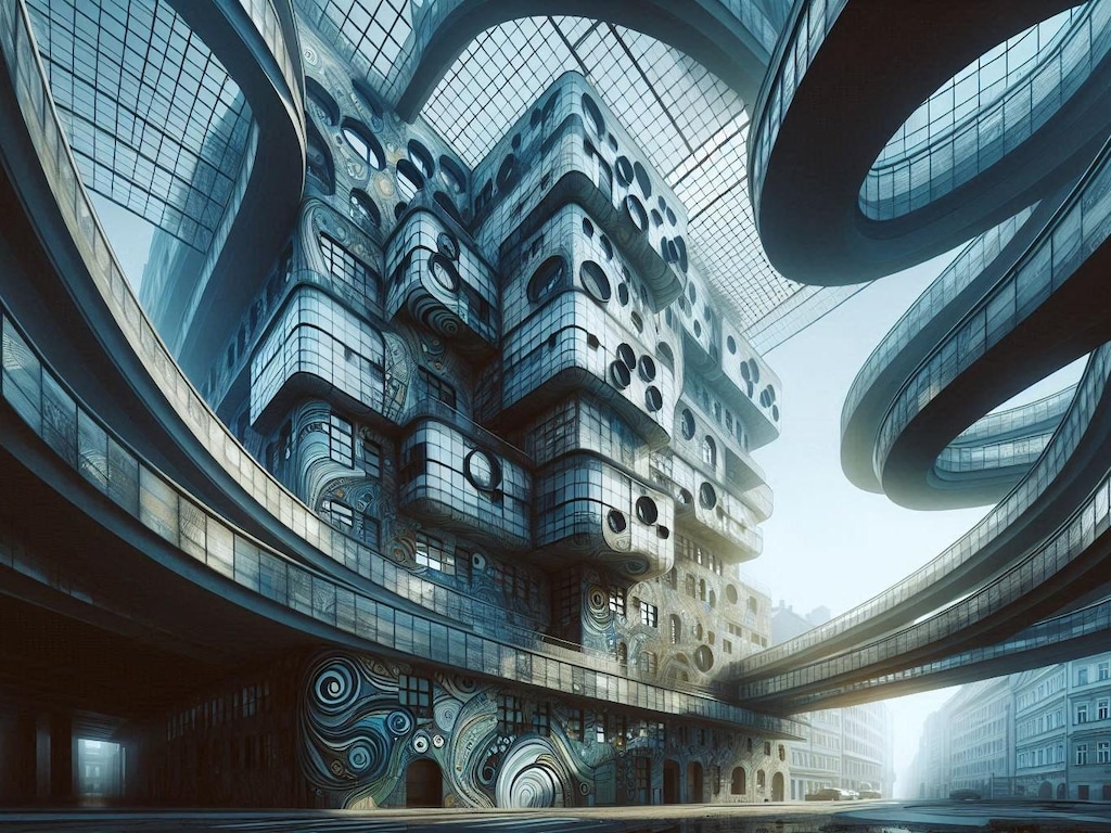 近未来建築 02(4枚)