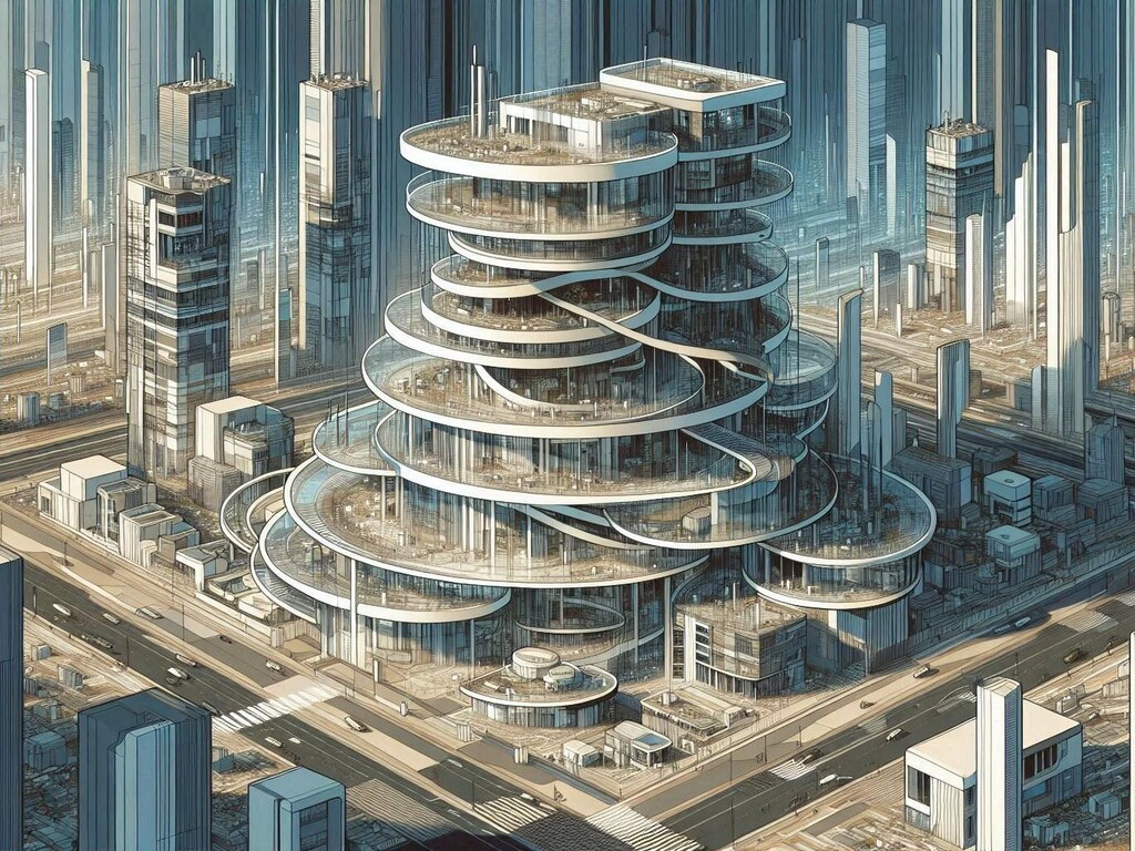 近未来建築 02(4枚)