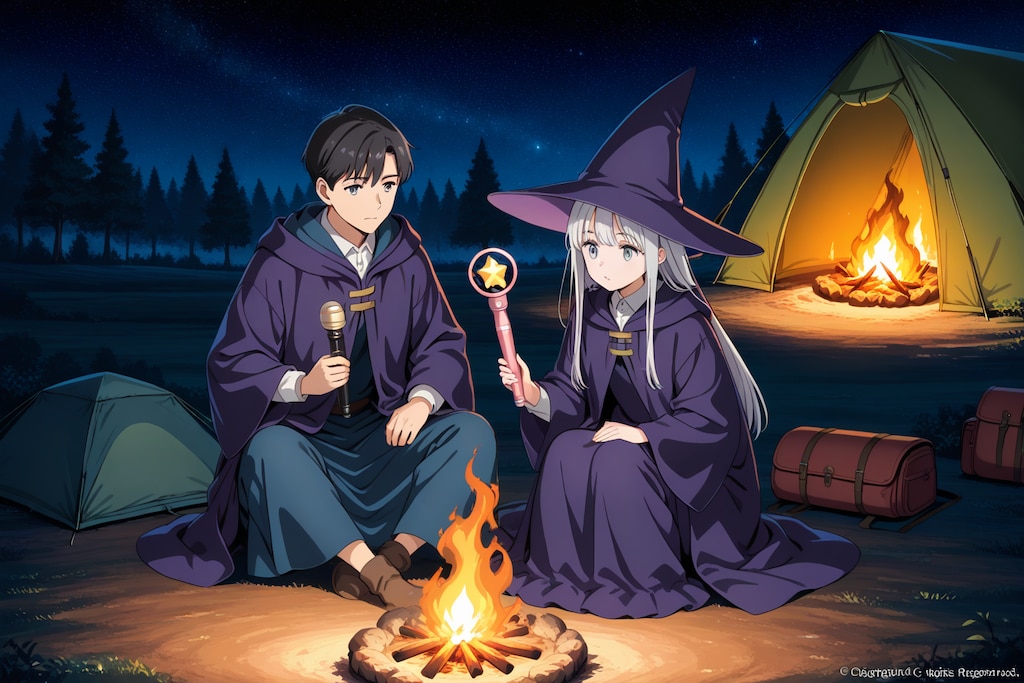 魔法使い冒険者の野営