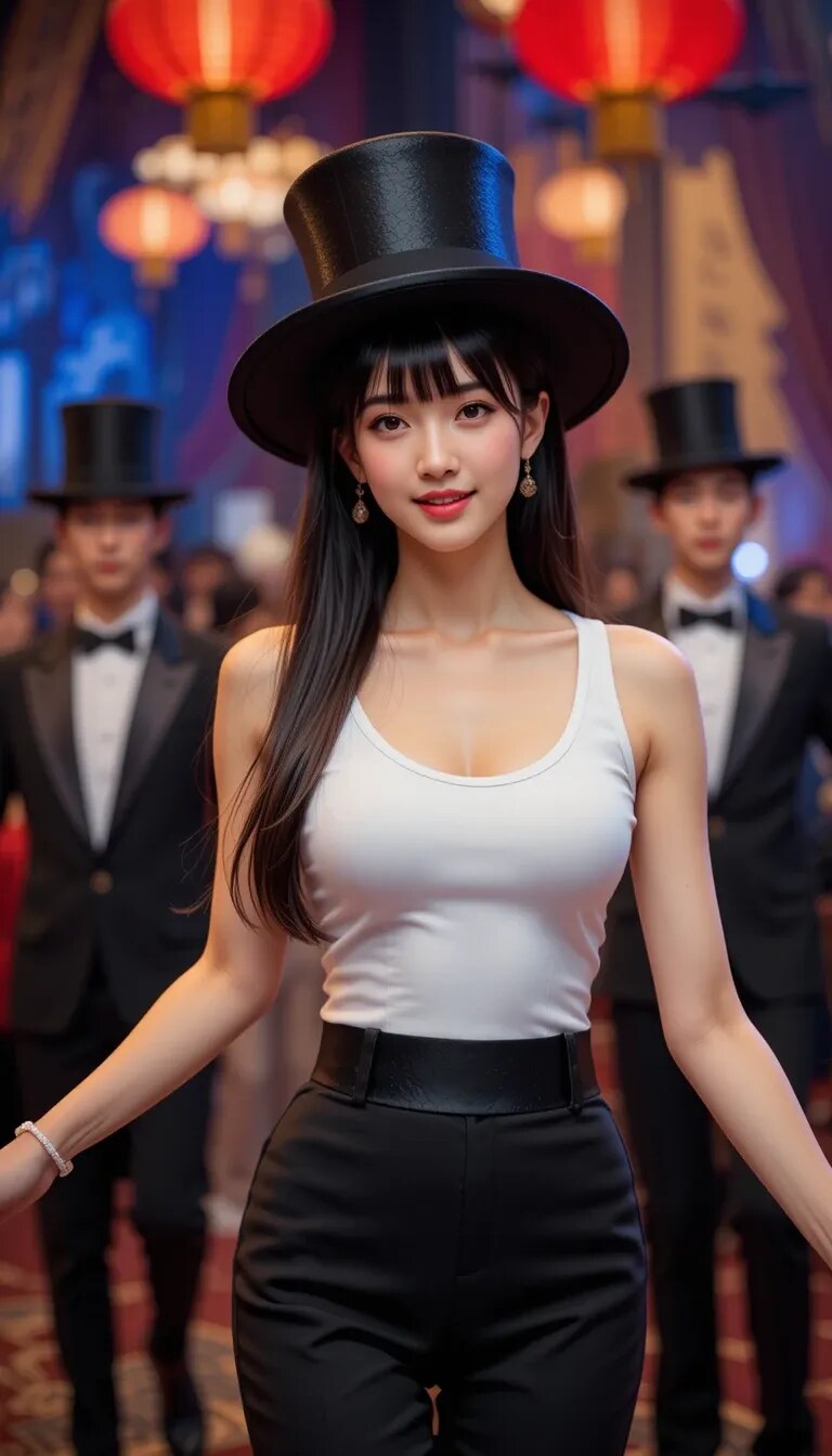 かっこかわいいダンサー白鳥英美梨の横浜中華街公演