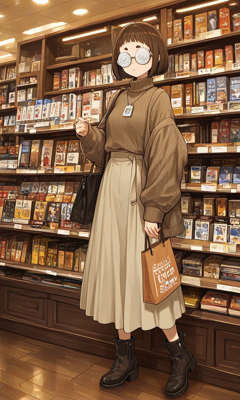 書店デートコーデ